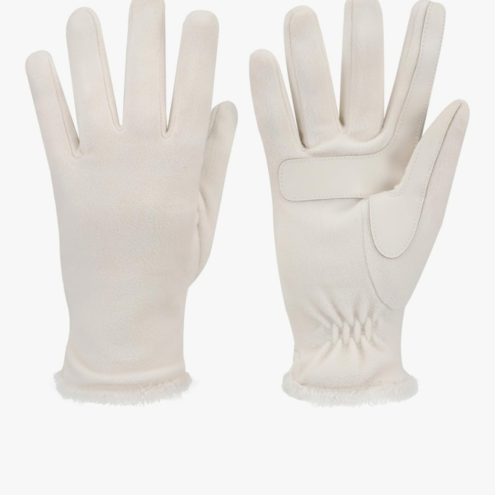 Cozy Cream Winter Gloves
